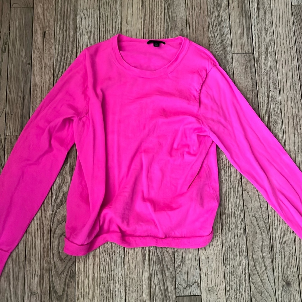 Bright Pink Women’s Long Sleeve Crewneck